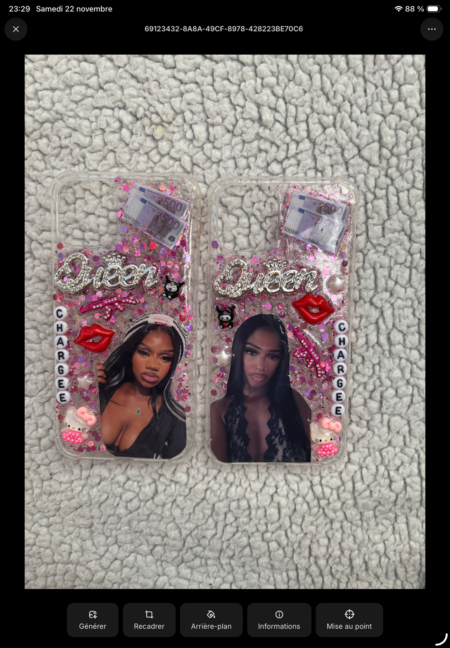 Deux coques sœurs métisse